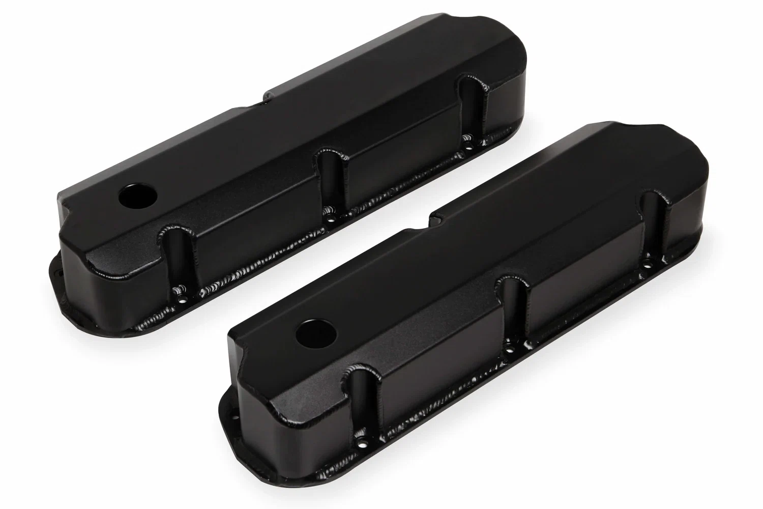 Sniper Fabricated Aluminum Valve Cover - Ford Small Block - Black Finish 890011B